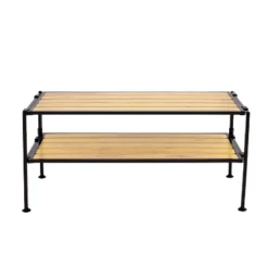 Seville Classics 2 Tier Stackable Aspen Resin Slat Shoe Rack Black 16 Seville Classics 2 Tier Stackable Aspen Resin Slat Shoe Rack Black -Storage Store GUEST d7380170 9f85 4290 badb 310f0790740e