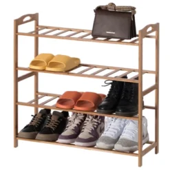 Basicwise Bamboo Storage Shoe Rack, Free Standing Shoe Organizer Storage Rack 17 Basicwise Bamboo Storage Shoe Rack, Free Standing Shoe Organizer Storage Rack -Storage Store GUEST d80623a0 8d2d 4f57 986f 13ba3e6407fd