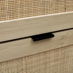 Ari 63.9" H Modern Space-Saving Shoe Rack Storage Cabinet With Rattan And Mirror Doors For 24 Pairs And 4 Flip Down Drawers -Maison Boucle -Storage Store GUEST db91f6f1 8f04 43f0 83dd fa5e6ce7b165