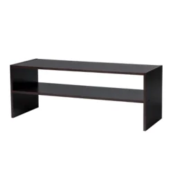 Costway 3 PCS Stackable Shoe Rack 31-Inch Horizontal Organizer 2-tier StorageShelf WhiteBrown -Storage Store GUEST dbced2e0 e312 48b8 89e7 24e9b5f71ab5