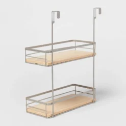 Over The Cabinet Tiered Shelves With Wood - Brightroom™ -Storage Store GUEST dc5096e4 5435 4305 9c72 6076bf08e762