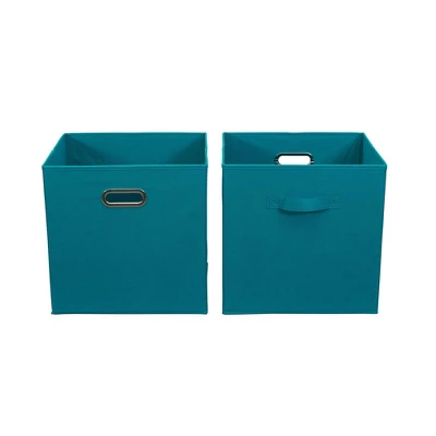 Household Essentials 2pc 12" X 13" Fabric Storage Bin Set 2 Household Essentials 2pc 12" X 13" Fabric Storage Bin Set - Image 2
