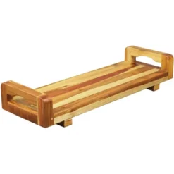 29"x5" Eleganto Teak Wood Bathtub Storage Caddy Natural - EcoDecors -Storage Store GUEST dcab7c6d 2b8b 420a ab10 d7b335a6ea4d