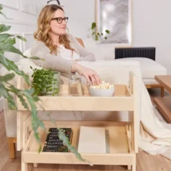 ECR4Kids Adjustable Stacking Shelf With Full Edge, Bookcase -Storage Store GUEST dd3ff960 d3e9 44db bd66 ba018095abd5