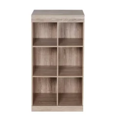 Honey-Can-Do 6 Compartment Divided Cube Cabinet Oak -Storage Store GUEST deba372b bbb8 4dd6 9d6e 5281de70f087