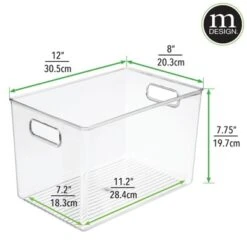 MDesign Storage Organizer Bin With Handles For Cube Furniture, 2 Pack -Storage Store GUEST e12f348f 71a3 4568 90f9 48719764bb55