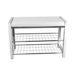 27" Leatherette Entryway 2 Racks Shoe Bench - Danya B. -Storage Store GUEST e131181a 6119 4a51 89f2 5f5d726f7930