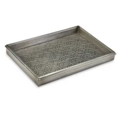 20" Metal Double Circles Boot Tray - Good Directions -Storage Store GUEST e142de1e 71db 4e07 aff6 f8af9eea59d8