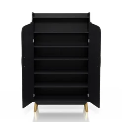 Tamworth Double Door Shoe Cabinet Black - MiBasics -Storage Store GUEST e1effc41 0396 487a 9a62 41cd25880d61