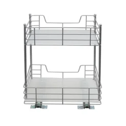 Household Essentials 15" 2-Tier Pantry Organizer Nickel -Storage Store GUEST e5cb3721 2320 4edd ad72 97473a6c2a46