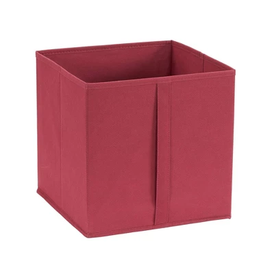 Household Essentials 6pc Cubby Cube Storage Bins Red 4 Household Essentials 6pc Cubby Cube Storage Bins Red - Image 4