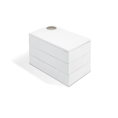 Spindle Jewelry Storage Box White - Umbra 1 Spindle Jewelry Storage Box White - Umbra