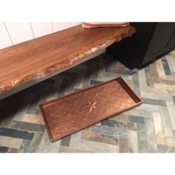 Stars Multi-Purpose Copper Finish Boot Tray For Boots - Good Directions -Storage Store GUEST edab23e4 492f 4130 86d9 865802b033a0