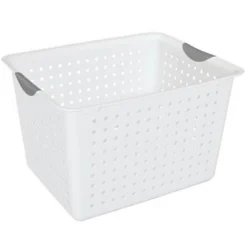 Sterilite Deep Ultra Plastic Storage Bin Organizer Basket W/ Handles -Storage Store GUEST ef0f9626 8325 4b93 888d 5d092a336272
