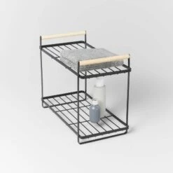 Wood Handle Tiered Vanity Organizer Black - Brightroom™ -Storage Store GUEST ef9f504c 19ce 47b2 a3eb d9c7c36c8651