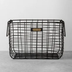 Wire Storage Basket Black - Hearth & Hand With Magnolia -Storage Store GUEST efe86eae 04b3 4a40 b0c6 ffcdb651f04d