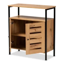 Vander Wood And Metal 2 Door Shoe Cabinet Oak Brown/Black - Baxton Studio 12 Vander Wood And Metal 2 Door Shoe Cabinet Oak Brown/Black - Baxton Studio -Storage Store GUEST f023ac16 a673 458f ac85 01a07b944852