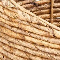 MDesign Woven Banana Bark Hanging Wall Storage Basket - Set Of 2 - Natural/Tan -Storage Store GUEST f02945bd 019f 4345 adf0 94e383b7063b