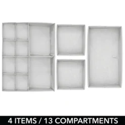 MDesign Fabric Drawer And Closet Storage Organizer, Set Of 8 -Storage Store GUEST f1030ccd 6ef2 4552 90a0 fb8ec873b5c6