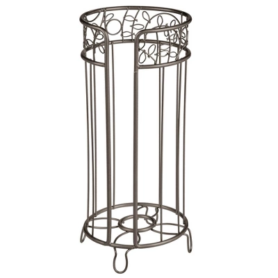 MDesign Decorative Metal Toilet Paper Storage Holder Stand, 3 Rolls 8 MDesign Decorative Metal Toilet Paper Storage Holder Stand, 3 Rolls - Image 8