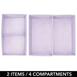 MDesign Fabric Dresser Drawer Storage Organizers, Set Of 8 15 MDesign Fabric Dresser Drawer Storage Organizers, Set Of 8 -Storage Store GUEST f3bc376d 04fa 4f82 bd6d f5892b2fa804