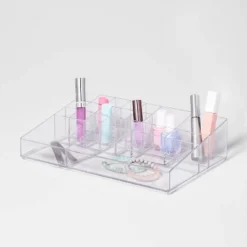 Bathroom Plastic Extra Large Cosmetic Organizer Clear - Brightroom™ -Storage Store GUEST f40ed7a3 5f93 4459 afee 9d433a0216cd