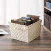 Home Basics X-Large Polyester Woven Strap Open Bin