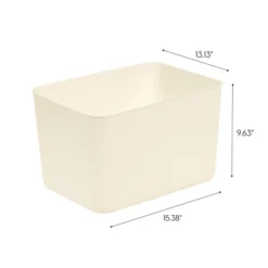 IRIS USA 4Pack Stackable Lidded Basket Storage Organizer Bins, Off White -Storage Store GUEST f5f02eeb 7cad 46e3 8eac 17e36c6f8778