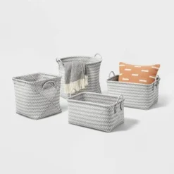 Large Woven Rectangular Storage Basket Gray/White - Brightroom™ -Storage Store GUEST f7afc392 cd5f 4f5b b71c de34f8204ec5