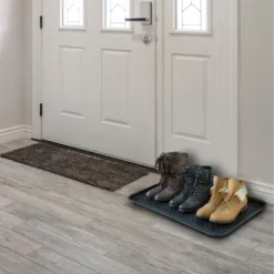 Large All-Weather Indoor/Outdoor Boot Tray - Weather-Resistant Plastic Shoe Mat With Raised Edge For Entryways, Decks, And Patios By Stalwart (Black) 11 Large All-Weather Indoor/Outdoor Boot Tray - Weather-Resistant Plastic Shoe Mat With Raised Edge For Entryways, Decks, And Patios By Stalwart (Black) -Storage Store GUEST f83ba291 643b 46b2 afce 274fcd118c55