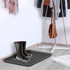 All Weather Boot Tray - Medium Water Resistant Plastic Utility Shoe Mat For Indoor And Outdoor Use In All Seasons By Stalwart (Set Of Two, Dark Grey) 9 All Weather Boot Tray - Medium Water Resistant Plastic Utility Shoe Mat For Indoor And Outdoor Use In All Seasons By Stalwart (Set Of Two, Dark Grey) -Storage Store GUEST f9106ae1 8e5a 41c9 b70e a0191e82b474