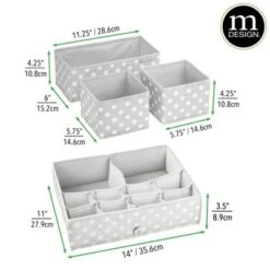 MDesign Fabric Drawer And Closet Storage Organizer, Set Of 8 -Storage Store GUEST f963f15f edba 4dce 9933 354011fca2fe