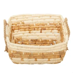 Set Of 3 Contemporary Sea Grass Storage Baskets Brown - Olivia & May -Storage Store GUEST f989733c 504c 474a 8c86 0deec0680382