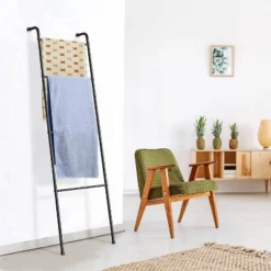 NEX 2pk 4 Tier Ladder Style Towel Racks Black 9 NEX 2pk 4 Tier Ladder Style Towel Racks Black -Storage Store GUEST f999ad19 634f 4584 8ccc e48fa2b101f2