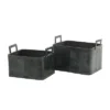 Set Of 2 Storage Baskets Dark Brown - Olivia & May