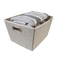 Simplify Large Grommet Storage Bin Brown -Storage Store GUEST fbf5ef27 2330 4545 92ae 2c2f3a0296f3