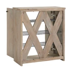 31" Castleton Mango Wood Shoe Cubbie Storage Cabinet Driftwood - Alaterre Furniture -Storage Store GUEST fe5781d1 86b4 4af2 9df4 c0e86715981e